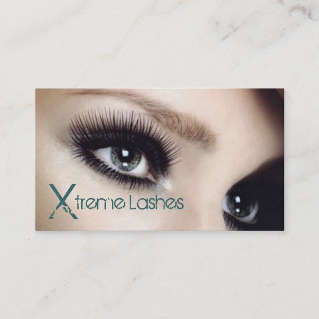 Lash Extensions, Lashes Salon Business Card (Front)
