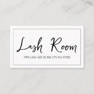 Lash Extensions Modern Clean Business Card