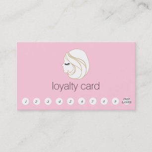 Lash EyeLash Extensions Customer Loyalty 10 Punch