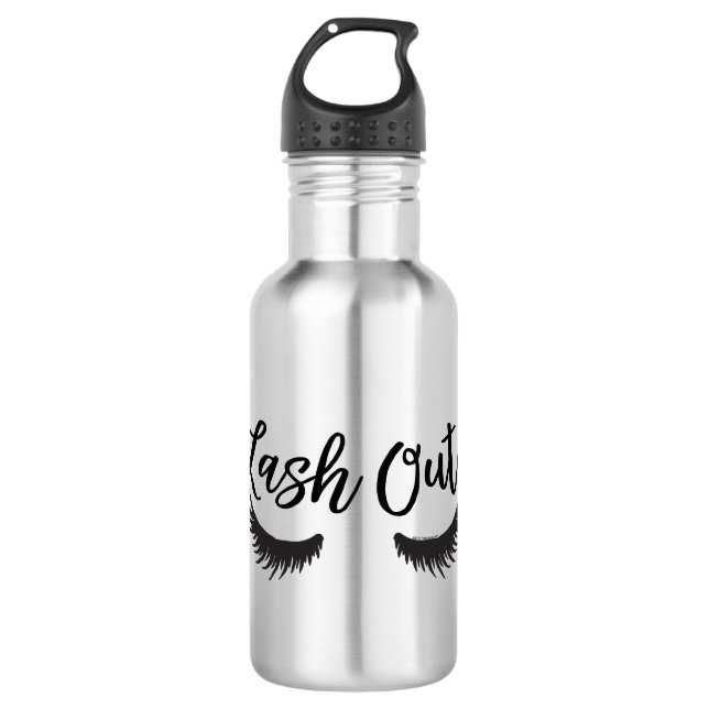 Lash Out Eyelashes Lash Salon Makeup Artist 532 Ml Water Bottle (Front)