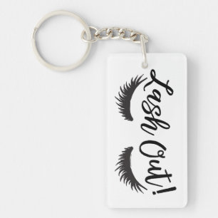 Lash Out Eyelashes Lash Salon Makeup Artist Key Ring