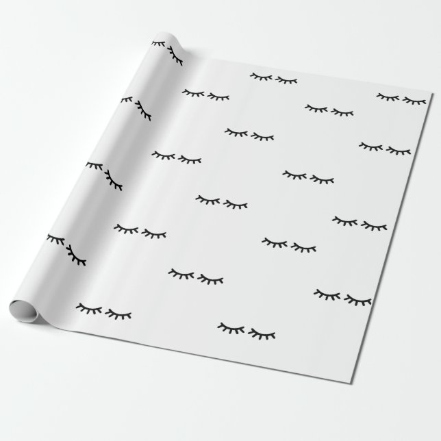 Lash Print Wrapping Paper (Unrolled)