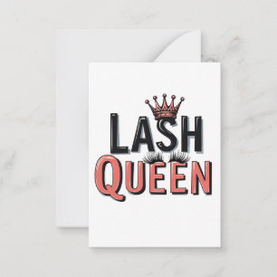Lash Queen Funny Eye Lashes Make Up Card