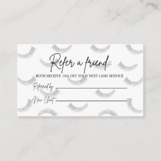 Lash Refer a Friend Card