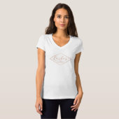 Lash Salon White/Rose Gold Personalised T-Shirt (Front Full)