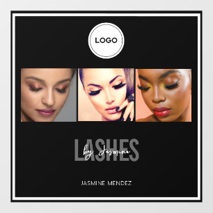 Lash Studio Elegant Photo Collage Logo