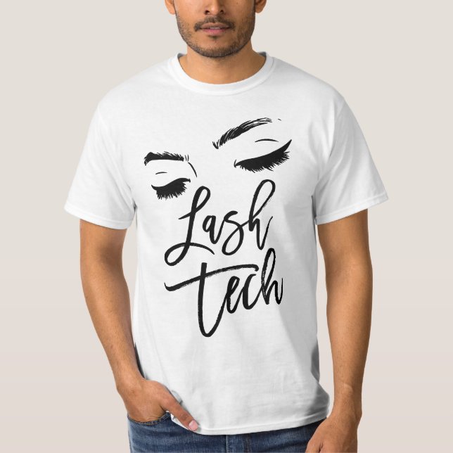 Lash Technician Gift - Cosmetologist Lash Tech wom T-Shirt (Front)