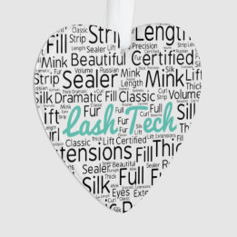 Lash technician ornament