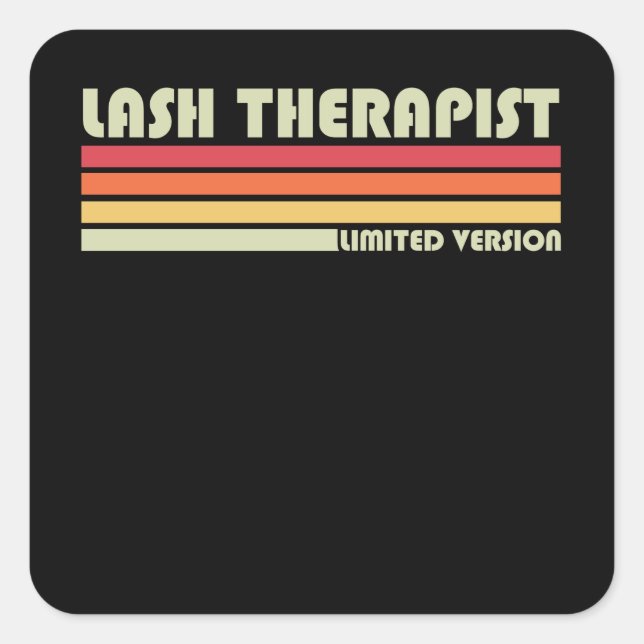 Lash Therapist Limited Version Lash Arti Square Sticker (Front)