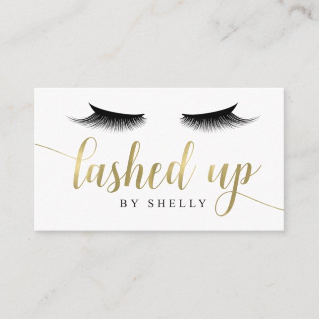Lashed Up By Shelly Business Card (Front)