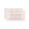 Lashes Aftercare Blush Pink Elegant Script