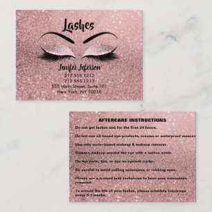 Lashes Aftercare Business Card