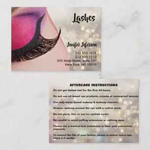 Lashes Aftercare Business Card