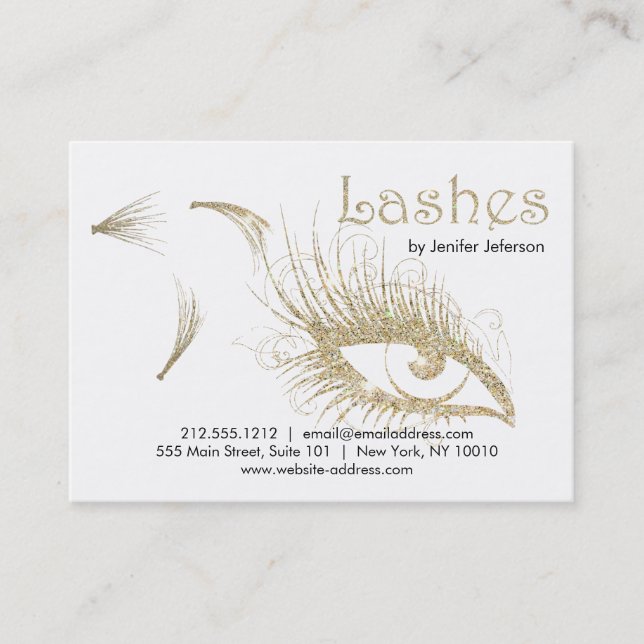 Lashes Aftercare Business Card (Front)