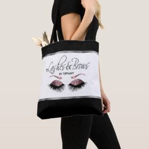 Lashes and Brows - Dusty Rose Gold Tote Bag