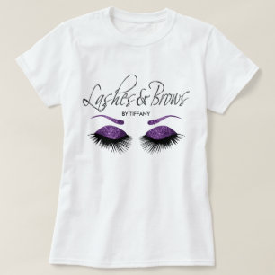 Lashes and Brows - Purple T-Shirt