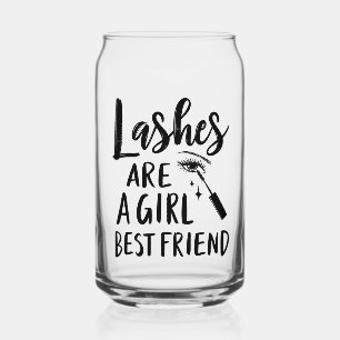 Lashes Are a Girl’s Best Friend Make Up Can Glass