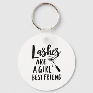Lashes Are a Girl’s Best Friend Make Up  Key Ring
