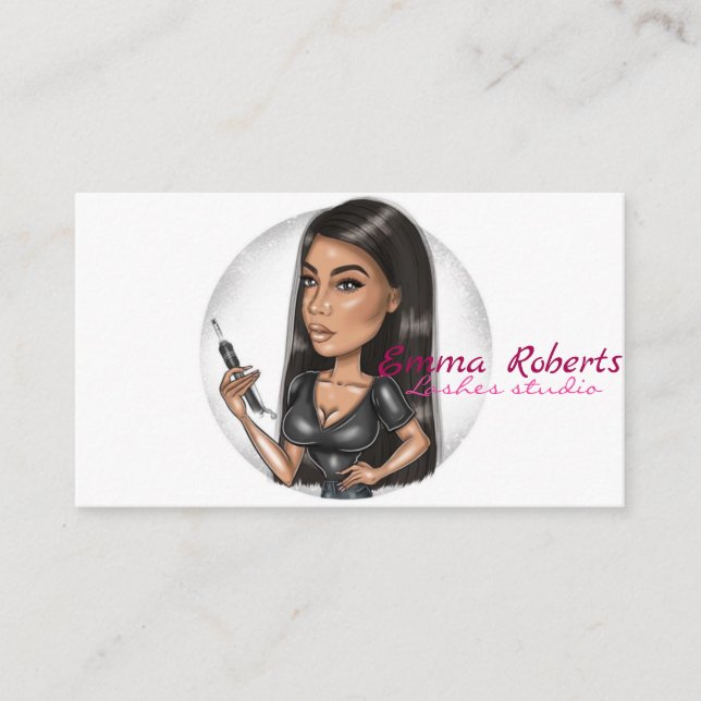 Lashes Artist Modern Business card (Front)