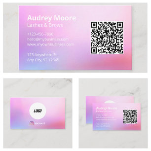 Lashes Brows Lash Tech Business Card