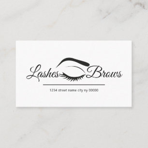 Lashes & Brows Salon Business Card