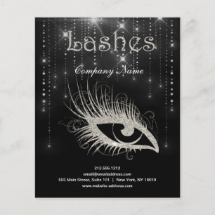 Lashes business personalised flyer