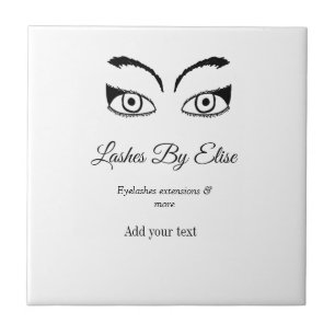 lashes by add name contact info social media websi ceramic tile