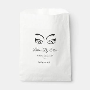 lashes by add name contact info social media websi favour bag
