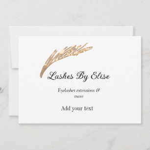 lashes by add name contact info social media websi invitation