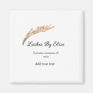 lashes by add name contact info social media websi magnet