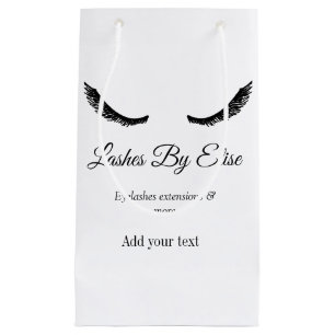 lashes by add name contact info social media websi small gift bag