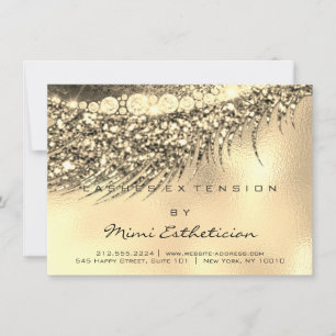 Lashes Extension Aftercare Instruction Gold Glam