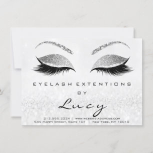 Lashes Extension Aftercare Instruction Grey Silver