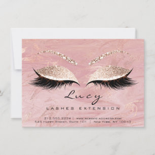 Lashes Extension Aftercare Instruction Pink Marble