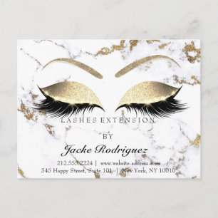 lashes Extension Aftercare Instructions Marble Eye Postcard