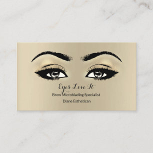 Lashes Extent Makeup Esthetican Appointment Sepia Card