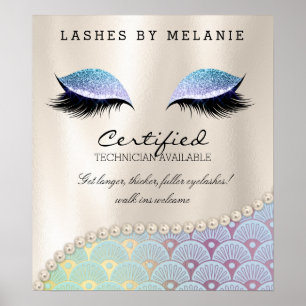 Lashes Eyelash Makeup Poster Pretty Eyes Mermaid