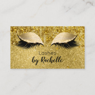 Lashes Lash Business Card Eyelash Gold Glam