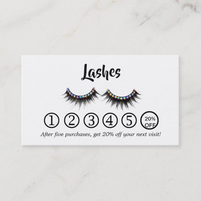 Lashes Loyalty Business Card (Front)