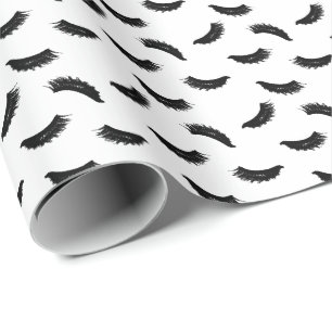Lashes Makeup Artist Eyelash Pattern Beauty Salon Wrapping Paper