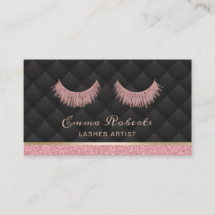 Lashes Makeup Artist Luxury Eyelash Extensions Business Card
