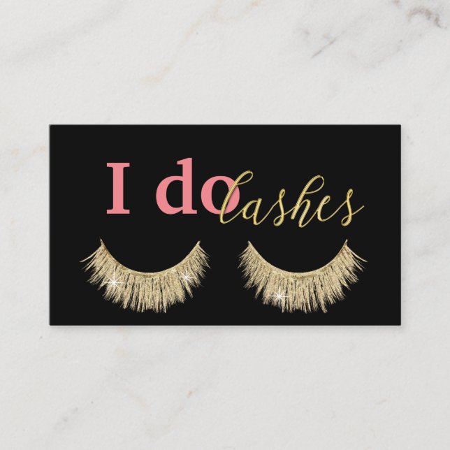 Lashes Makeup Artist Modern Gold Eyelash Loyalty (Front)