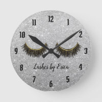 Lashes Makeup Artist Modern Silver Glitter