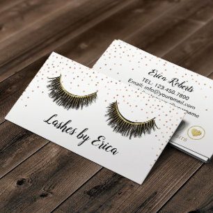 Lashes Makeup Artist Rose Gold Confetti Loyalty