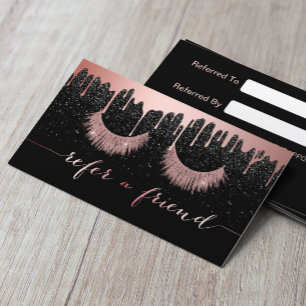 Lashes Makeup Artist Rose Gold Dripping Referral