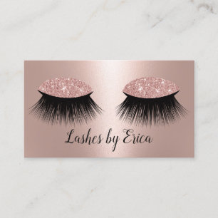 Lashes Makeup Artist Rose Gold Foil Salon Loyalty