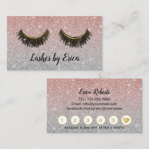 Lashes Makeup Artist Rose Gold Glitter Loyalty