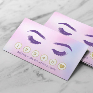 Lashes Makeup Artist Watercolor Pink Salon Loyalty