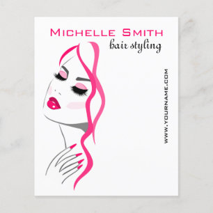 Lashes Manicure Hair Pink Girl Beauty Branding Flyer