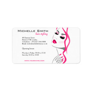 Lashes Manicure Hair Pink Girl Beauty Branding Label